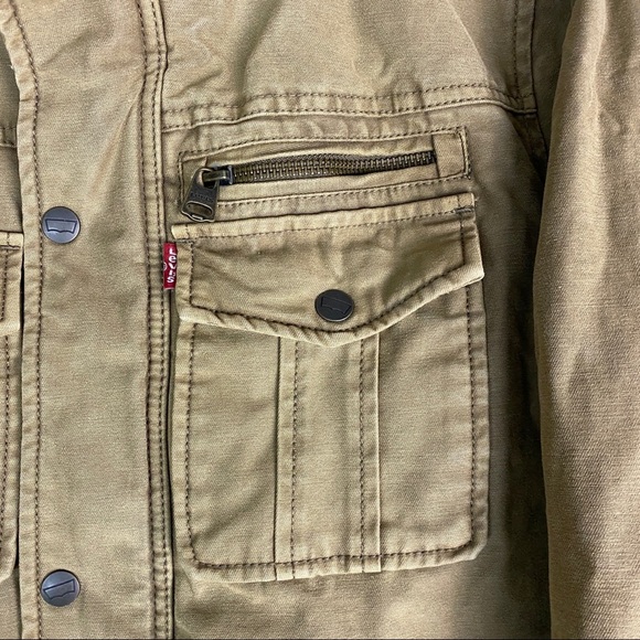 Levis Quilted Lined Jacket Size Small - Picture 3 of 10